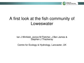 A first look at the fish community of Loweswater