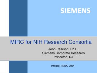 MIRC for NIH Research Consortia