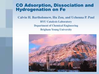 CO Adsorption, Dissociation and Hydrogenation on Fe