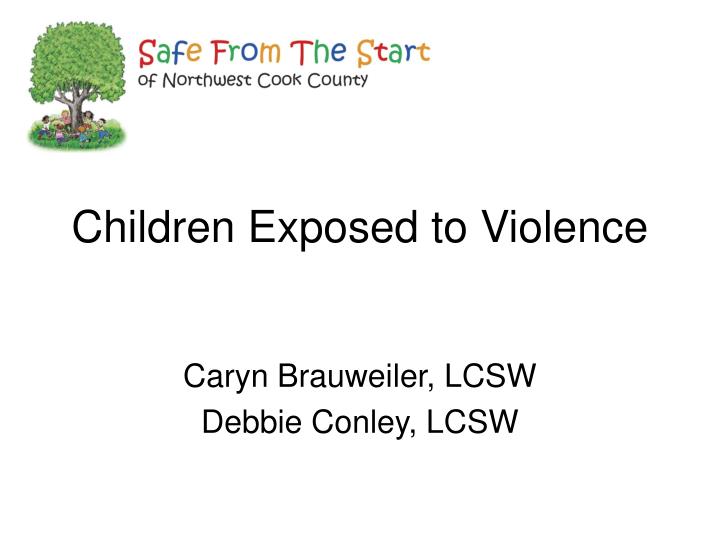 children exposed to violence