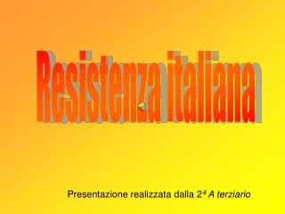 presentazione realizzata dalla 2 a terziario