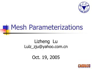 Mesh Parameterizations