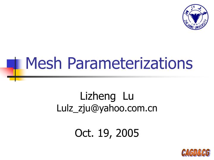 mesh parameterizations