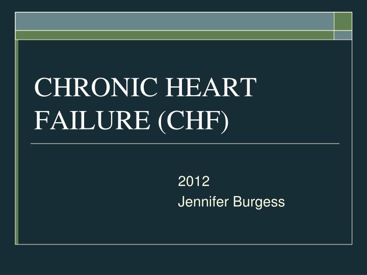 chronic heart failure chf