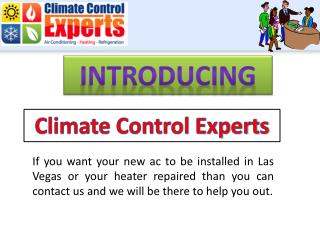 Climate Control Experts - AC repair & installation