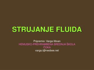 strujanje fluida