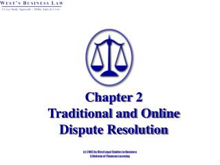 chapter 2 traditional and online dispute resolution