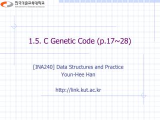 1 5 c genetic code p 17 28