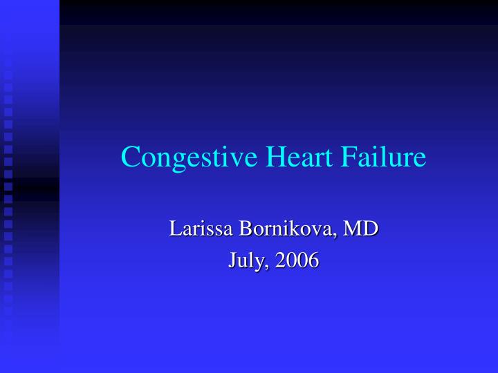 congestive heart failure