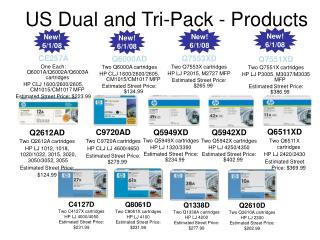 US Dual and Tri-Pack - Products