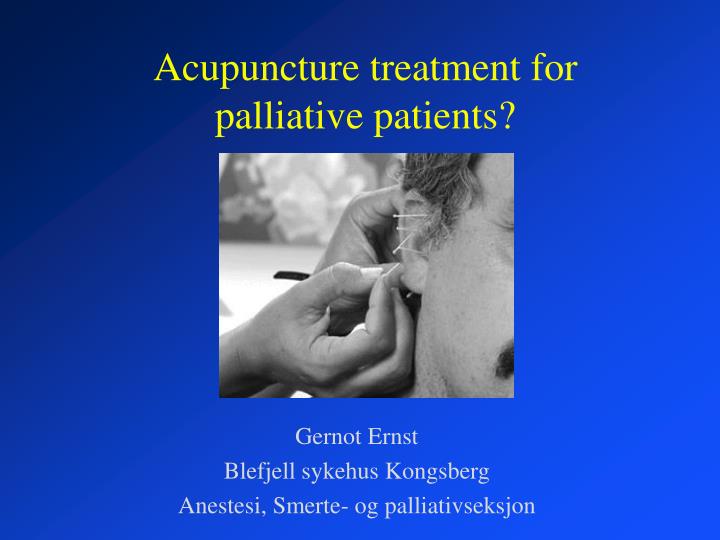 acupuncture treatment for palliative patients