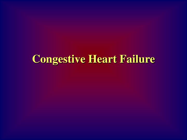 congestive heart failure