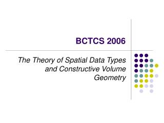 BCTCS 2006