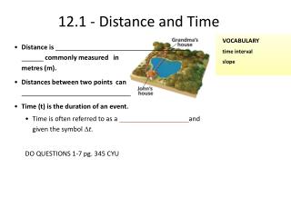 12.1 - Distance and Time