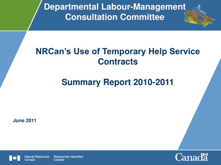 nrcan s use of temporary help service contracts summary report 2010 2011