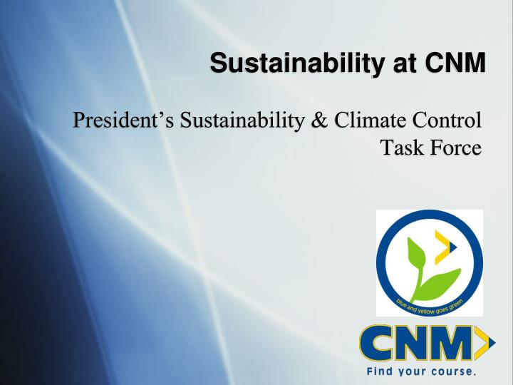 sustainability at cnm