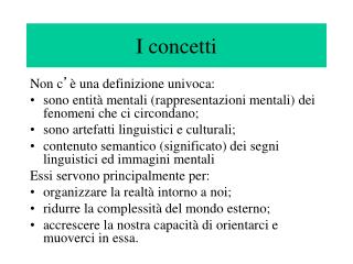 i concetti