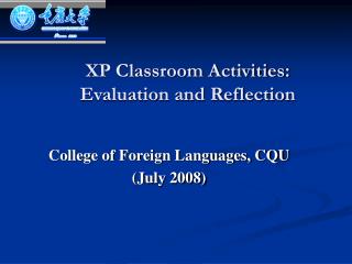 XP Classroom Activities: Evaluation and Reflection