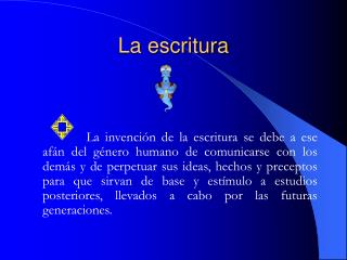 la escritura