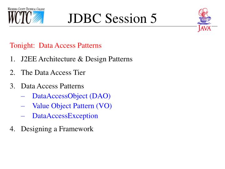 jdbc session 5