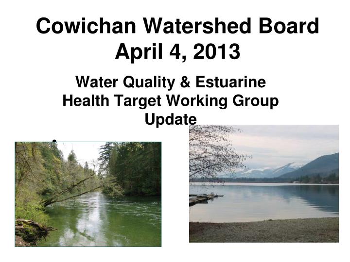 cowichan watershed board april 4 2013