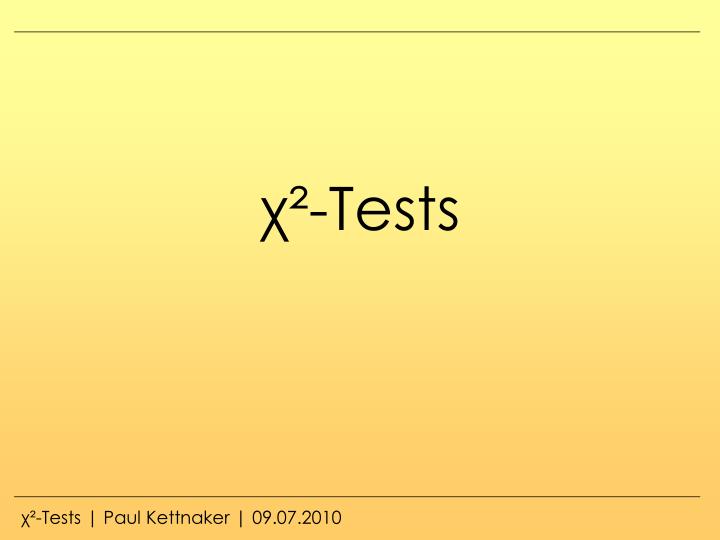 tests