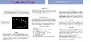 The visibility of Venus