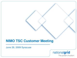 NIMO TSC Customer Meeting