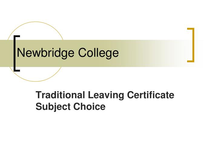 traditional leaving certificate subject choice