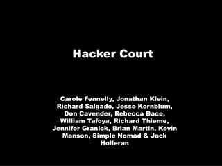 Hacker Court