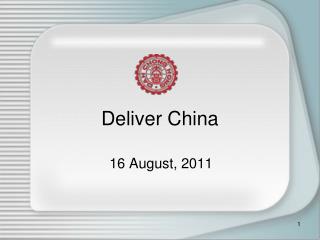 Deliver China