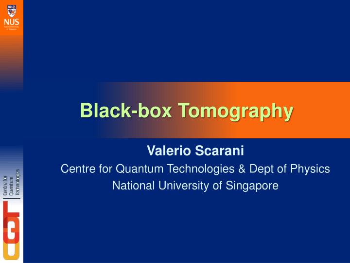 black box tomography