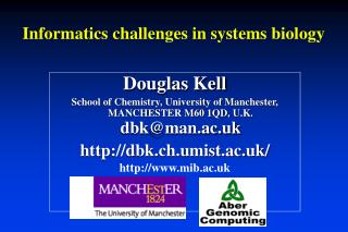 Informatics challenges in systems biology