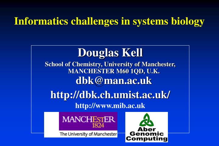 informatics challenges in systems biology