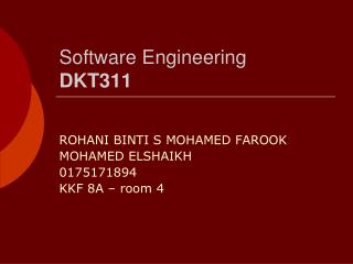 Software Engineering DKT311