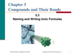 Chapter 5 Compounds and Their Bonds