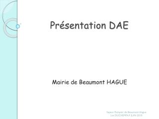 pr sentation dae