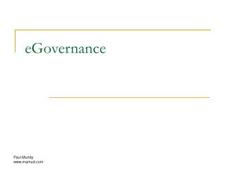 egovernance