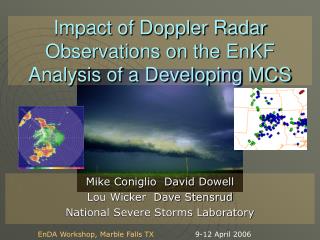 Impact of Doppler Radar Observations on the EnKF Analysis of a Developing MCS