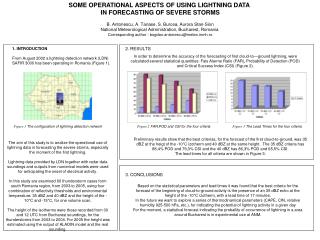 SOME OPERATIONAL ASPECTS OF USING LIGHTNING DATA IN FORECASTING OF SEVERE STORMS
