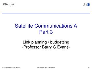 Satellite Communications A Part 3