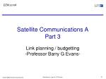 Satellite Communications A Part 3
