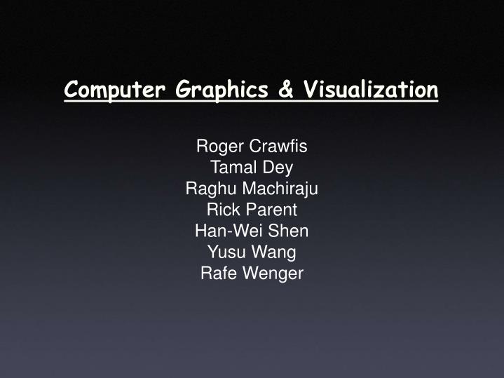 computer graphics visualization