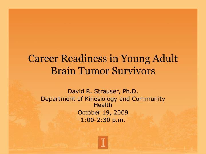 career readiness in young adult brain tumor survivors