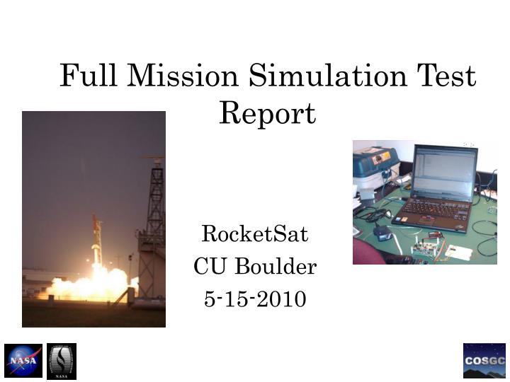 full mission simulation test report