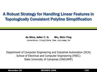 A Robust Strategy for Handling Linear Features in Topologically Consistent Polyline Simplification