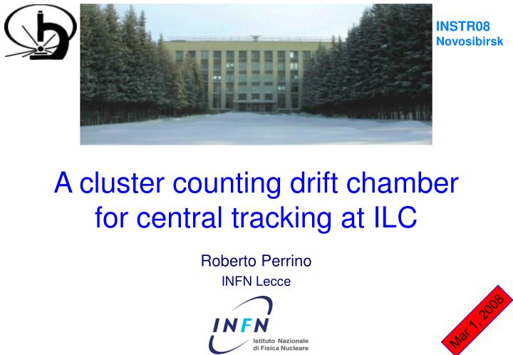 a cluster counting drift chamber for central tracking at ilc