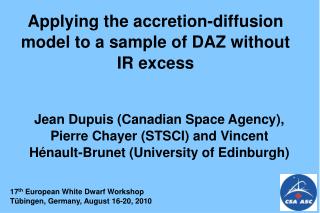 Applying the accretion-diffusion model to a sample of DAZ without IR excess