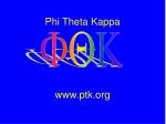 Phi Theta Kappa - slide 1