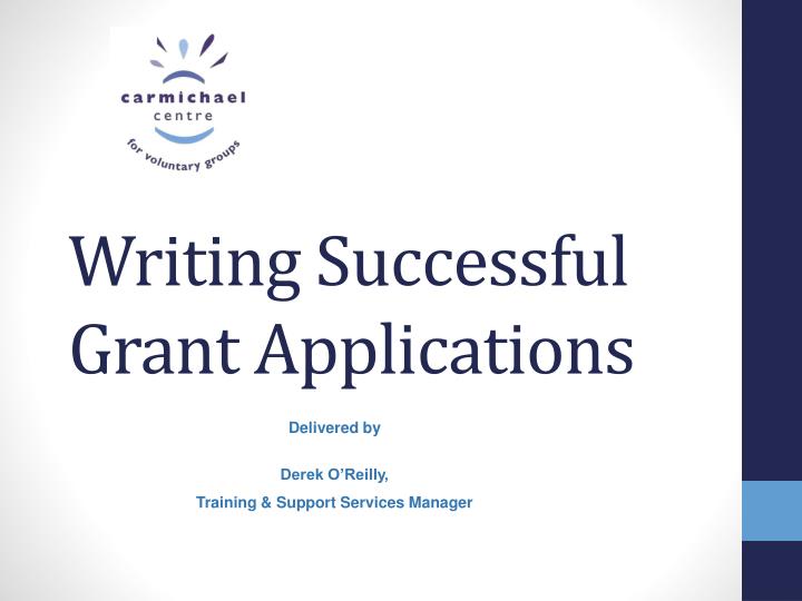 writing successful grant applications